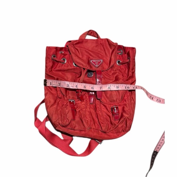 Prada Red Nylon Backpack - Picture 6 of 8